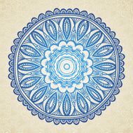 Ornamental round pattern in Eastern style N3