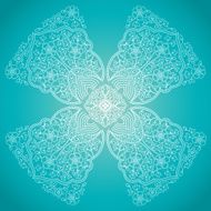 Ornamental round pattern in Eastern style N10