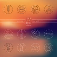 set of beer icons N3