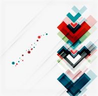 Clean colorful unusual geometric pattern design N198