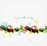 Clean colorful unusual geometric pattern design N203