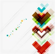 Clean colorful unusual geometric pattern design N204