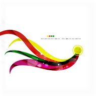 Rainbow color wave stripes N4