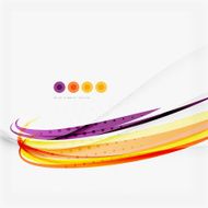Purple and orange color lines on white N5