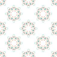 Seamless vector geometric abstract pattern Creative round shapes made of N71