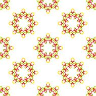 Seamless vector geometric abstract pattern Creative round shapes made of N73