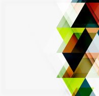 Abstract geometric background Modern overlapping triangles N321