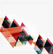 Abstract geometric background Modern overlapping triangles N323