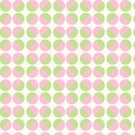 Seamless pattern green and pink geometric circle background