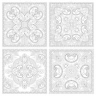 unique coloring book square page set for adults N6