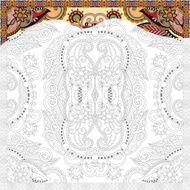 unique coloring book square page for adults N5