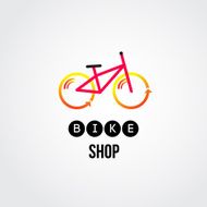 trendy flat bike logo