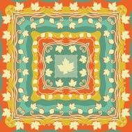 Autumn background with leaves Vector illustration