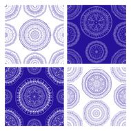 Seamless geometric patterns in oriental style N4