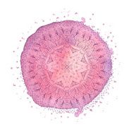 Watercolor mandala Vector isolated element N2
