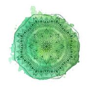 Watercolor mandala Vector isolated element N4