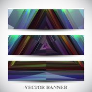 Set of abstract vector banners N10