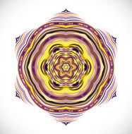 Colorful ornament snowflake