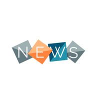 Word concept on color geometric shapes - news N10