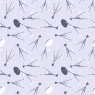 Photo camera tripod and softbox Seamless pattern N2
