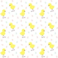 Easter pattern with chicken and eggs N2