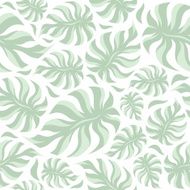 Palm leaves seamless pattern N4