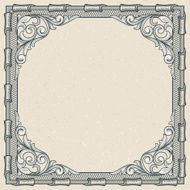 Ornate vintage decorative frame N4