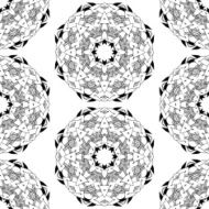 Seamless geometric pattern in oriental style