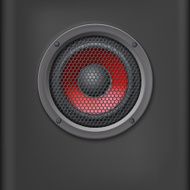 Sound speaker with grille
