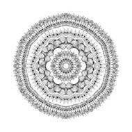 Mandala Round oriental pattern in indian style N2