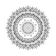 Mandala Round oriental pattern in indian style N3
