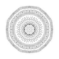 Mandala Round oriental pattern in indian style N5