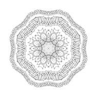 Mandala Round oriental pattern in indian style N10