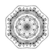 Mandala Round oriental pattern in indian style N12
