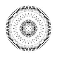Mandala Round oriental pattern in indian style N13