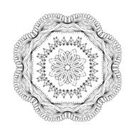 Mandala Round oriental pattern in indian style N18