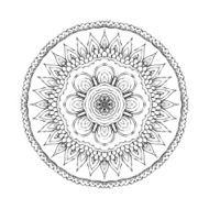 Mandala Round oriental pattern in indian style N19