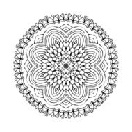 Mandala Round oriental pattern in indian style N20