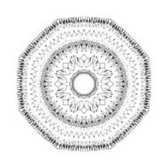 Mandala Round oriental pattern in indian style N23