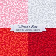 Womens Day Set of the Seamless Patterns N2
