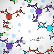 Molecule background colorful illustration N61