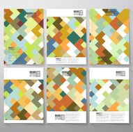 Abstract colored background square design vector Business vector templates for