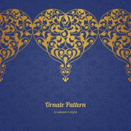 Vector ornate seamless border in Eastern style N23