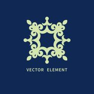 Refined vector monogram for design template N2