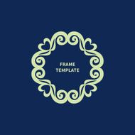 Refined vector monogram for design template N3