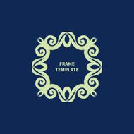 Refined vector monogram for design template N4