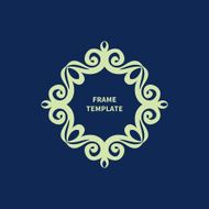 Refined vector monogram for design template N5