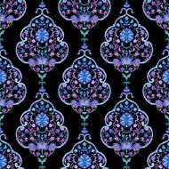 Watercolor paisley seamless pattern N4