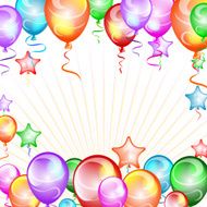 Festive background balloons N2