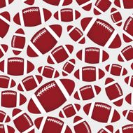 american football balls seamless color sport pattern eps10